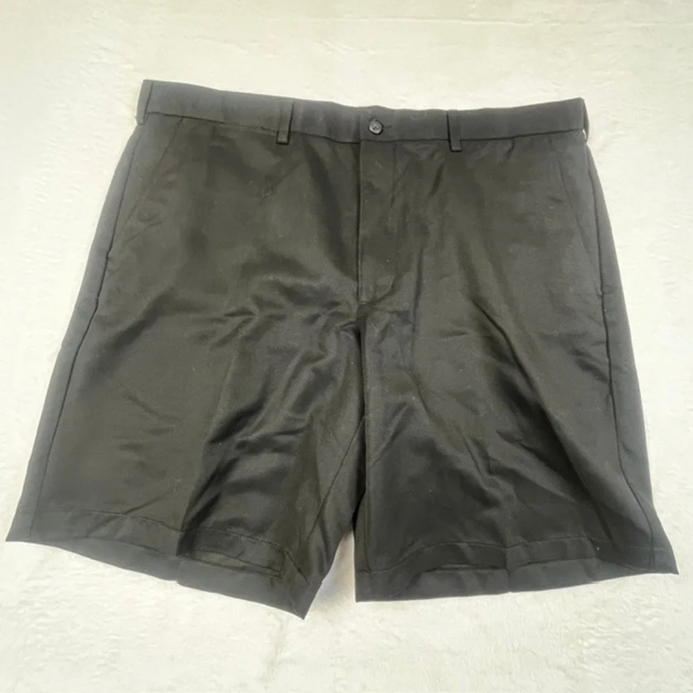 2UNDR Mens Ultimate Golf Shorts 40 Caviar Black Performance Moisture Wicking NWT